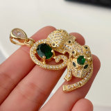 Pave tiger pendant