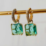 Square square pendant earrings