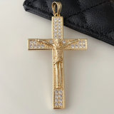 Pave cross pendant