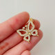 Pave butterfly charm
