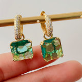 Square square pendant earrings