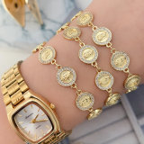 Pave virgin mary bracelet