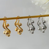 Bead s hoop earrings