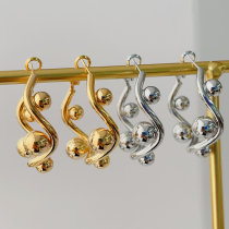 Bead s hoop earrings