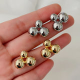 Ball earrings stud