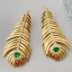 Gold leaf earrings