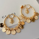 Fashion chunky hoop earrings
