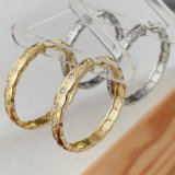 Pave chunky hoops