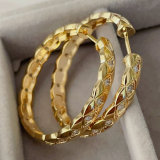 Pave chunky hoops