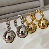 Big chunky ball drop earrings