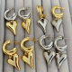 Heart drop earrings