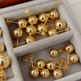 Gold ball basic earrings