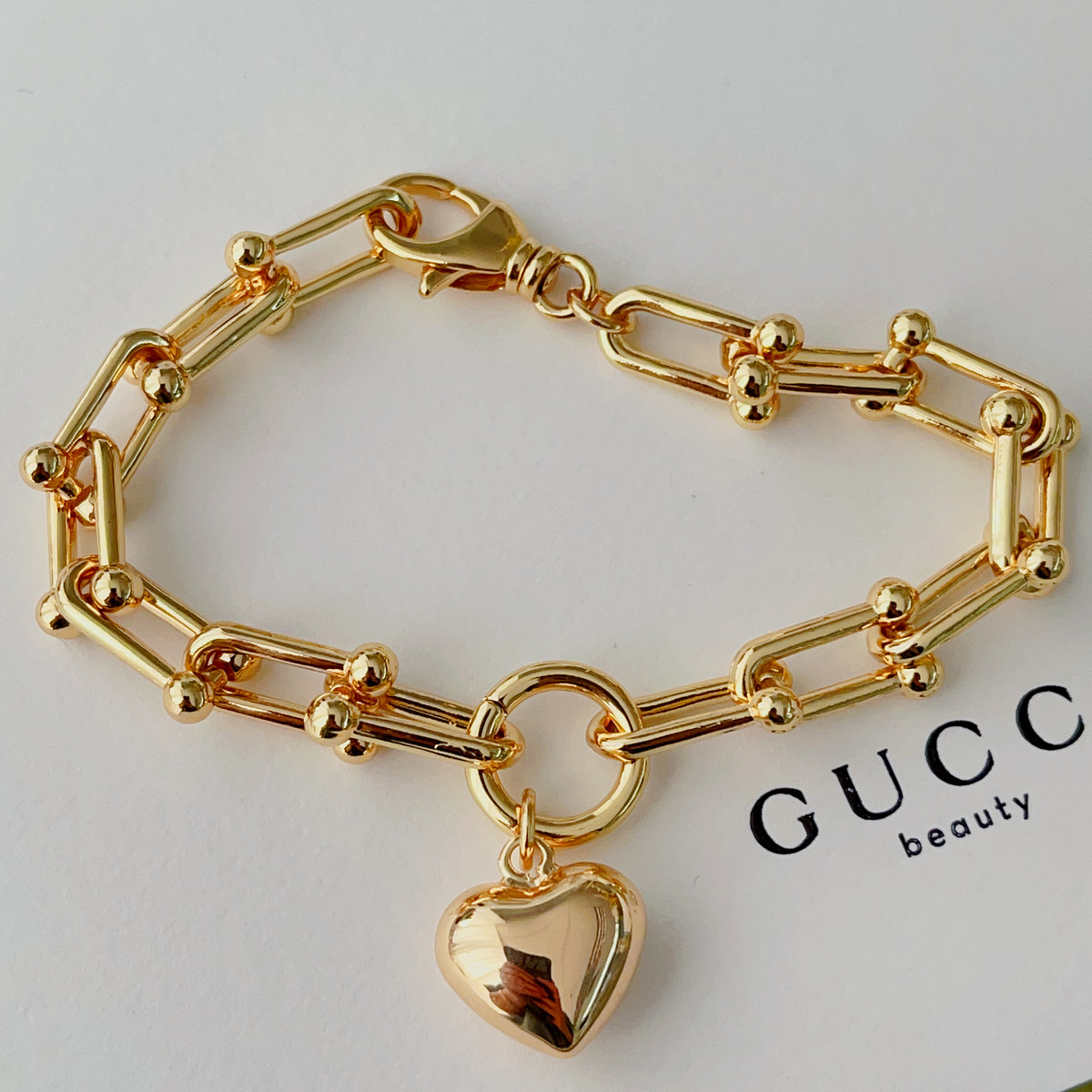 Heart charm bracelet