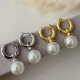 Pearl drop earrings