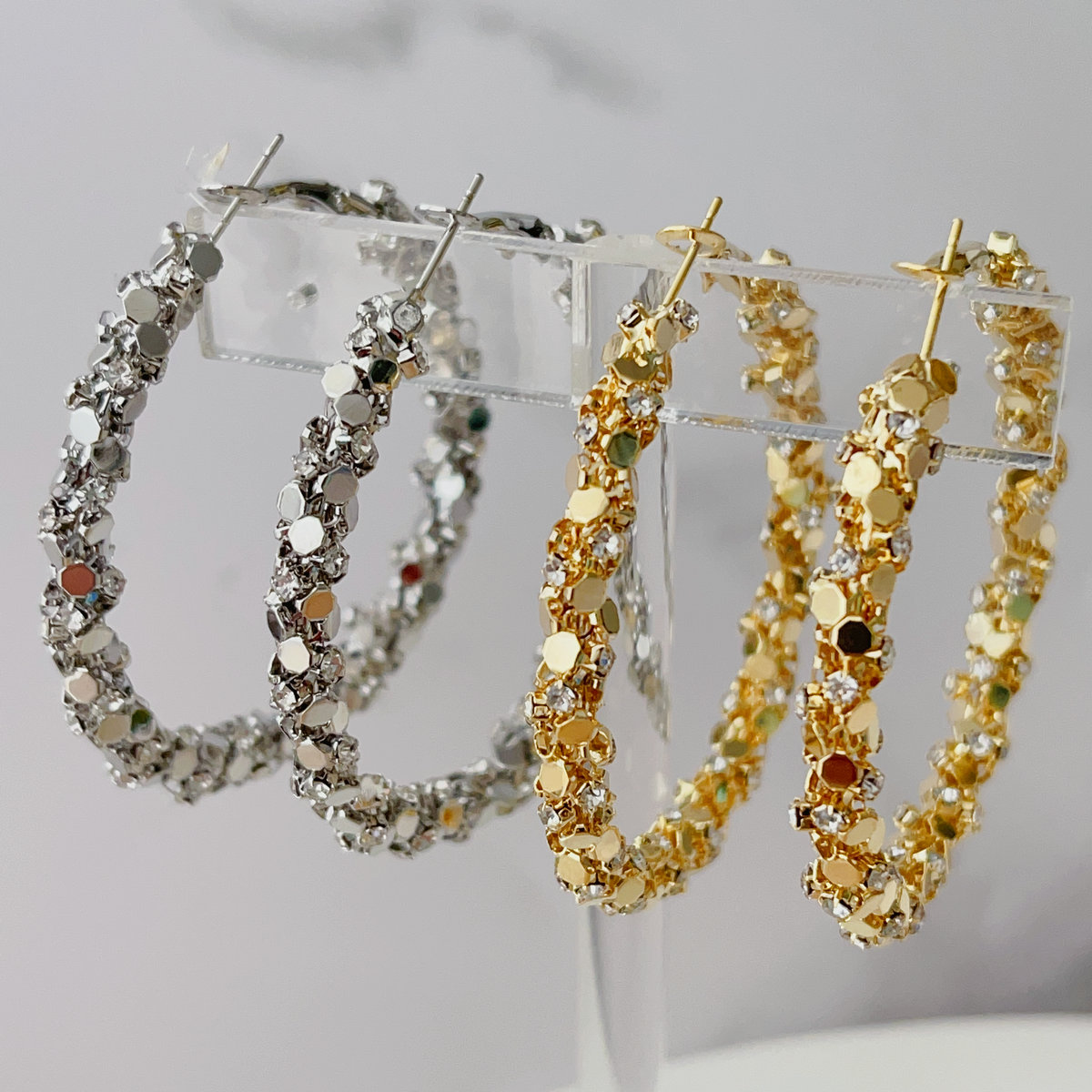 Bling hoops