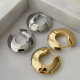 Metal chunky hoops