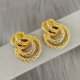 Circle metal earrings