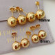 Gold ball basic earrings