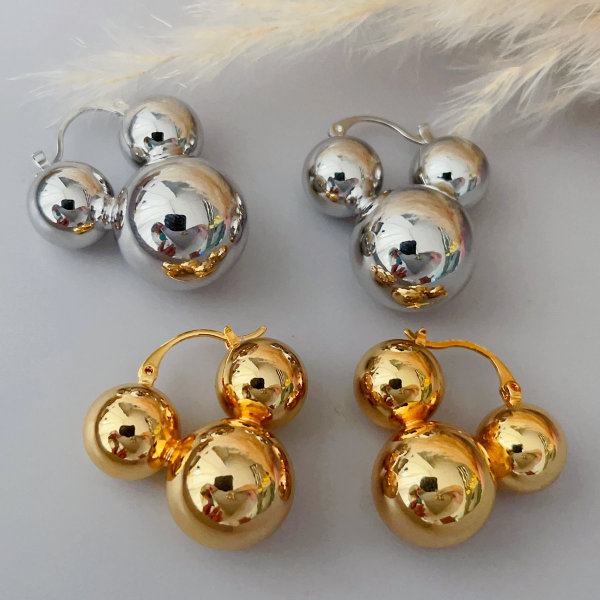 Micky bead hoops