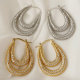 Double pave zircon hoops