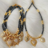 Hematita heart charm necklace