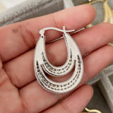 Double pave zircon hoops