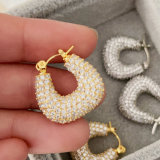 Pave zricon earrings