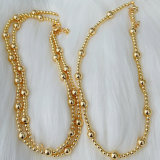 18k Gold plated bead necklace