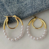 U pearl hoops