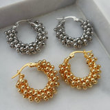Handmade bead hoops 25mm