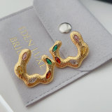 S shape earrings