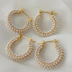 Full pearl hoops