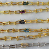 Horseshoe chain bracelet