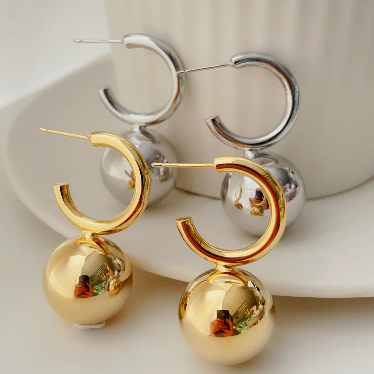 Big big drop earrings