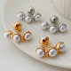 Moon pearl earrings