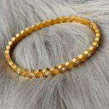 Blue miyuki eye stack bracelet