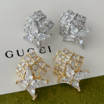 Pave star earrings