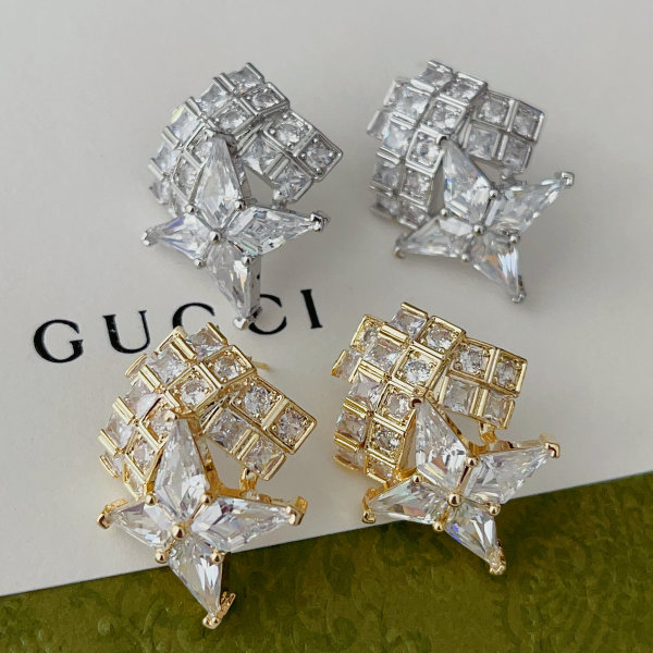 Pave star earrings