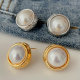 Simple pearl earrings