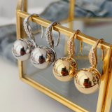 Ball drop earrings