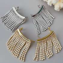 Crystal chain earrings