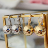 Ball drop earrings