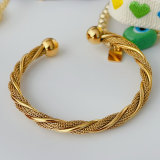 Green zircon eye heart bracelet
