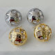 Round pave channel earrings