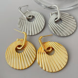 Big fan pendant earrings