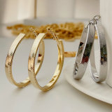 Snake bone chain hoops