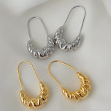 Pin simple earrings