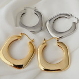 Square chunky earrings