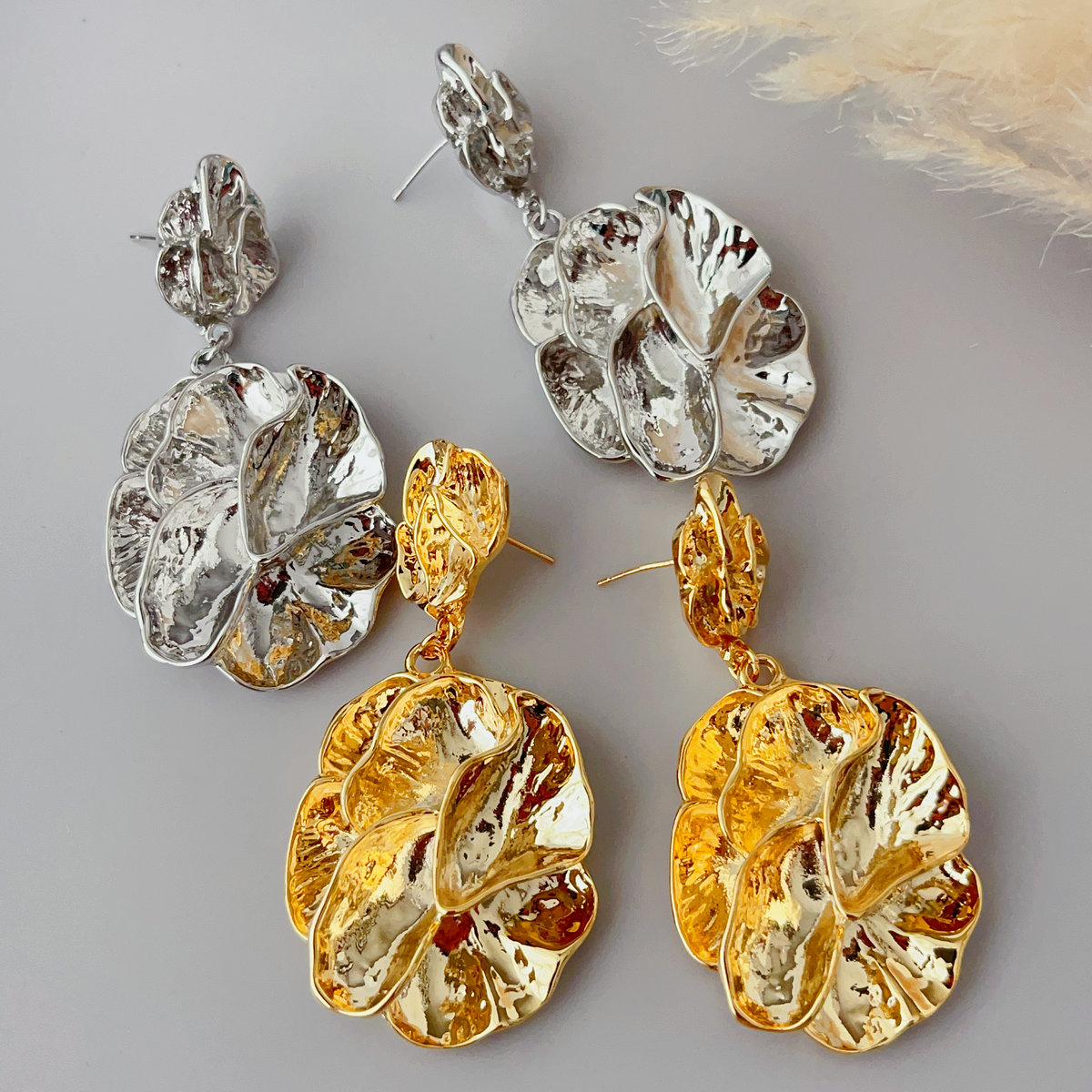 Flower earrings