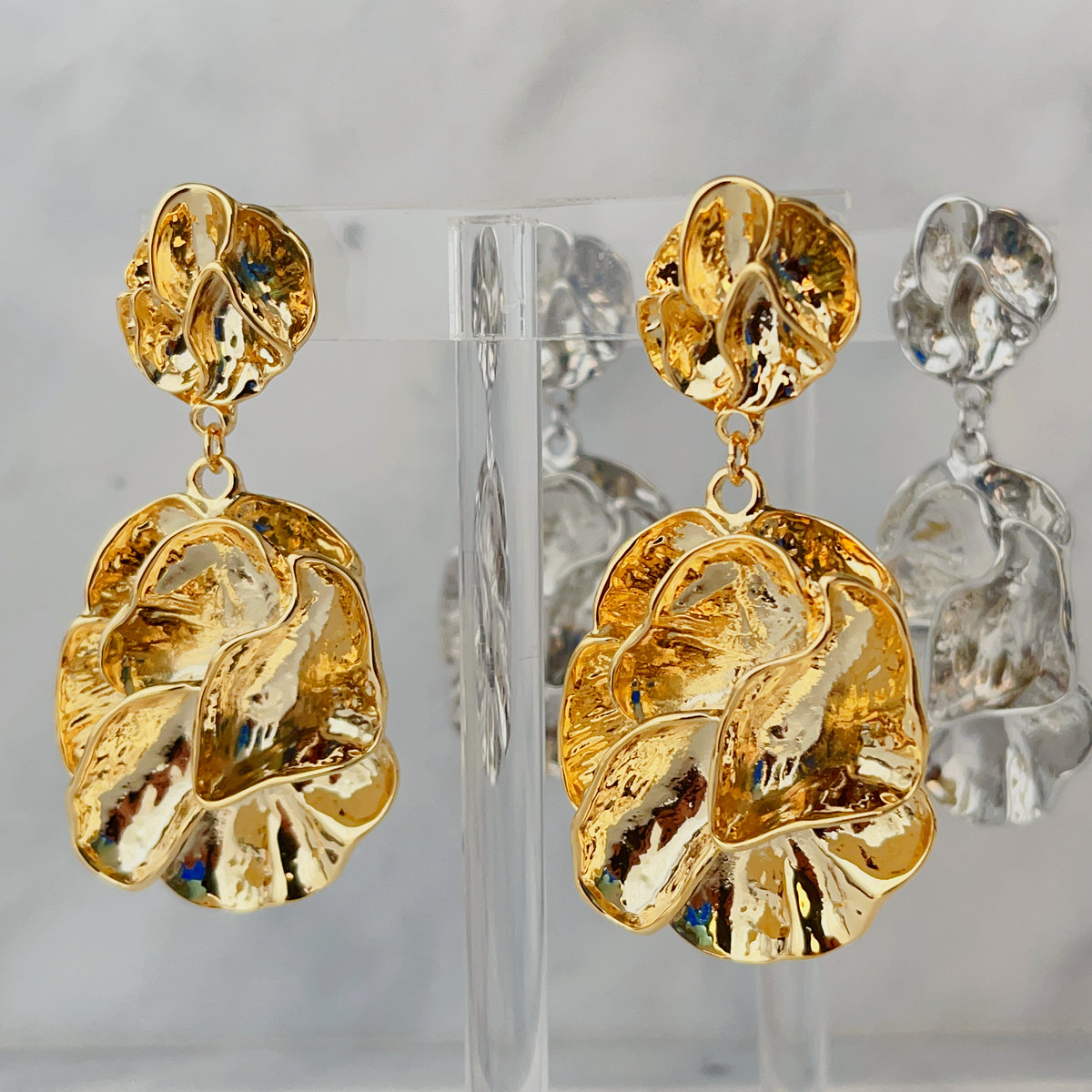 Flower earrings